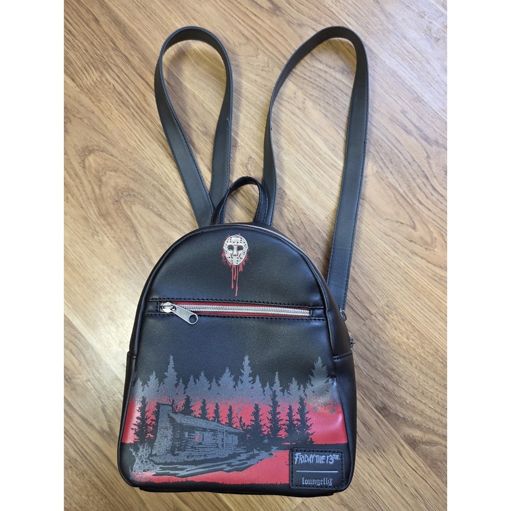 Loungefly Friday The 13th Backpack Black And Red